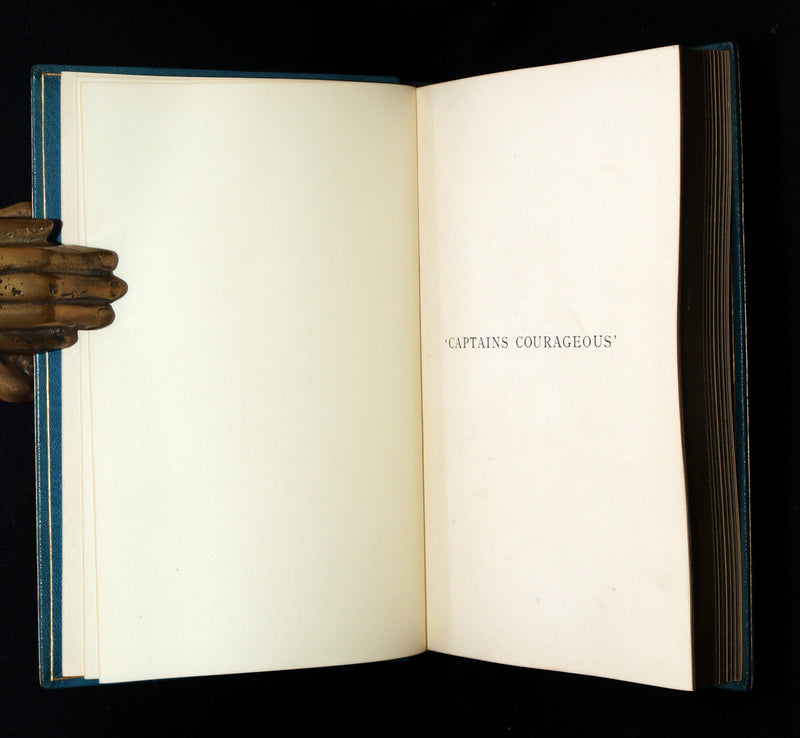 1897 First Edition bound by Asprey - Captains Courageous by Rudyard Kipling
