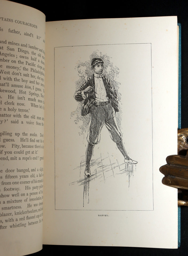 1897 First Edition bound by Asprey - Captains Courageous by Rudyard Kipling