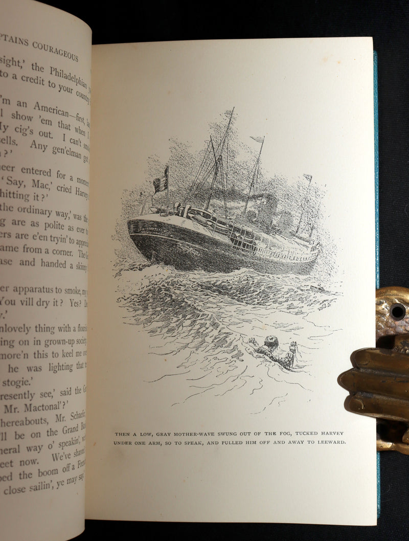 1897 First Edition bound by Asprey - Captains Courageous by Rudyard Kipling