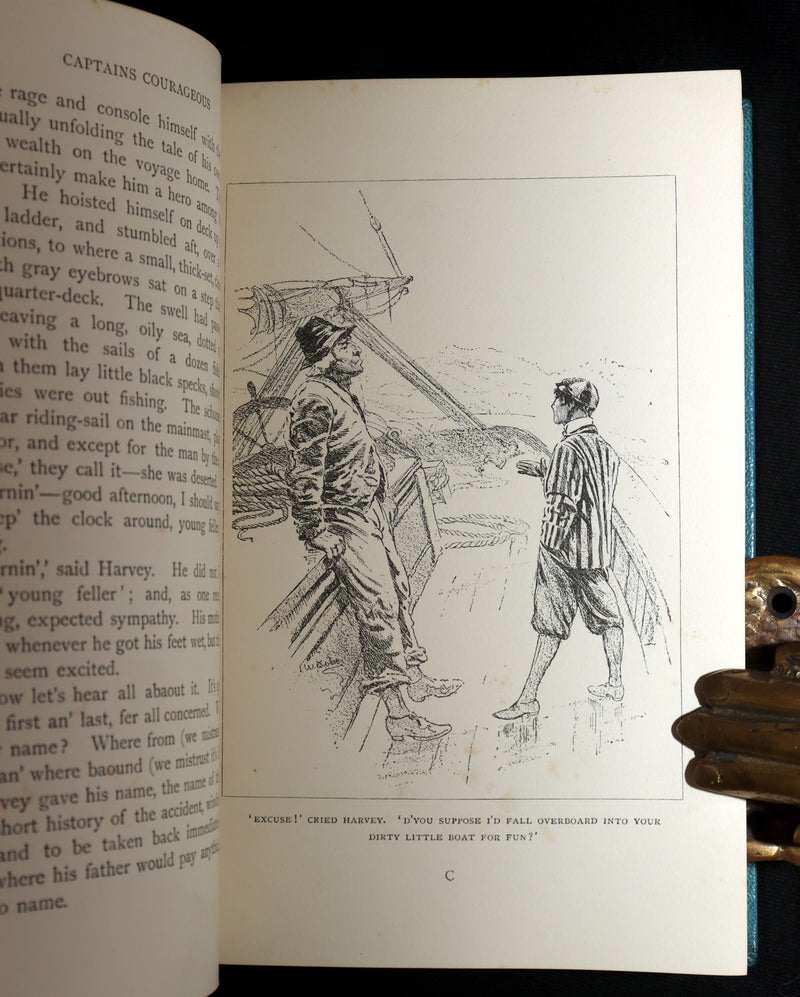 1897 First Edition bound by Asprey - Captains Courageous by Rudyard Kipling