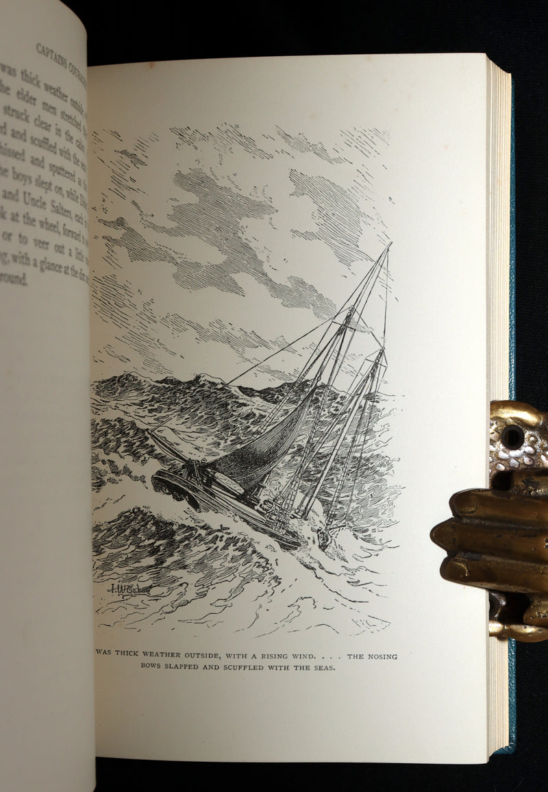 1897 First Edition bound by Asprey - Captains Courageous by Rudyard Kipling