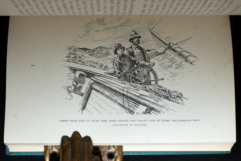 1897 First Edition bound by Asprey - Captains Courageous by Rudyard Kipling