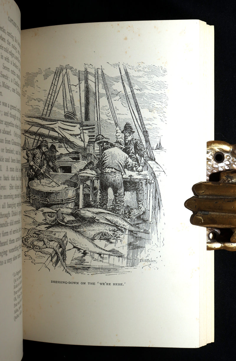 1897 First Edition bound by Asprey - Captains Courageous by Rudyard Kipling