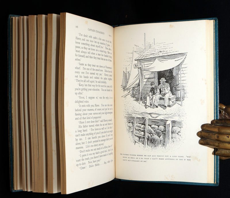 1897 First Edition bound by Asprey - Captains Courageous by Rudyard Kipling