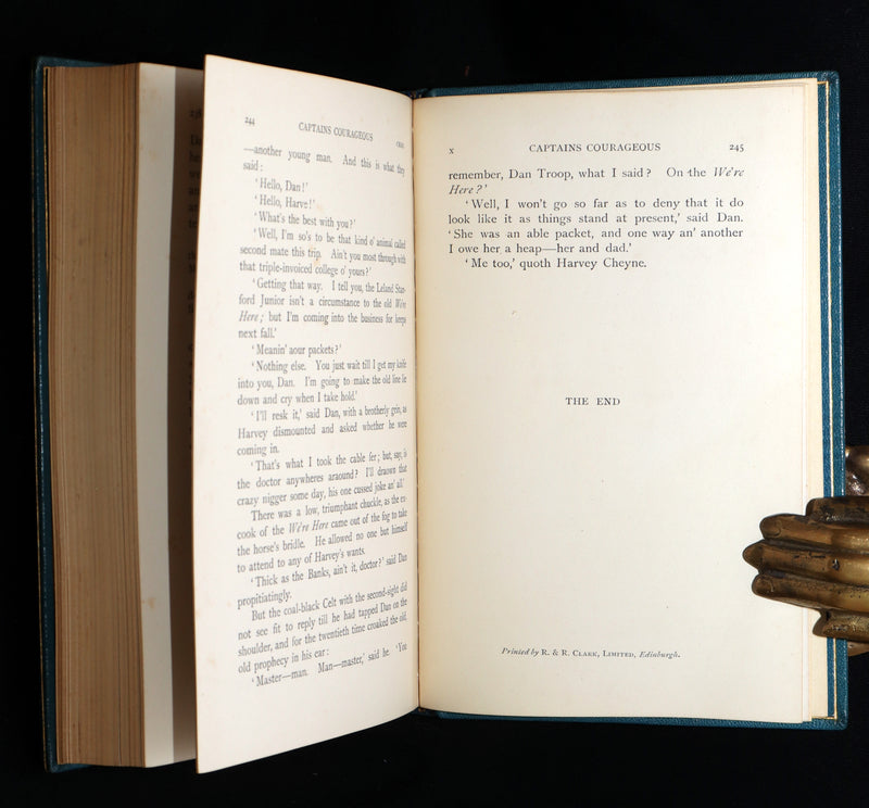 1897 First Edition bound by Asprey - Captains Courageous by Rudyard Kipling