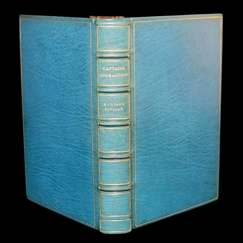 1897 First Edition bound by Asprey - Captains Courageous by Rudyard Kipling