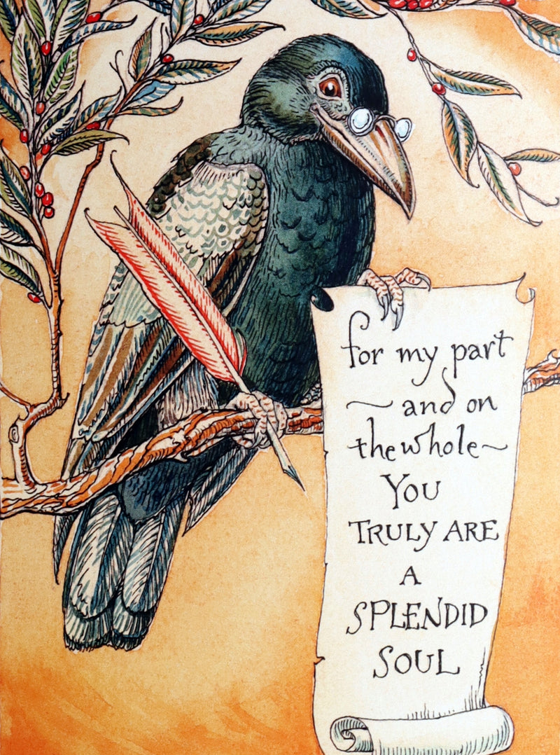 2018 Scarce Triptych - Splendid Crow Field Guide to Decent Humans by van Sandwyk