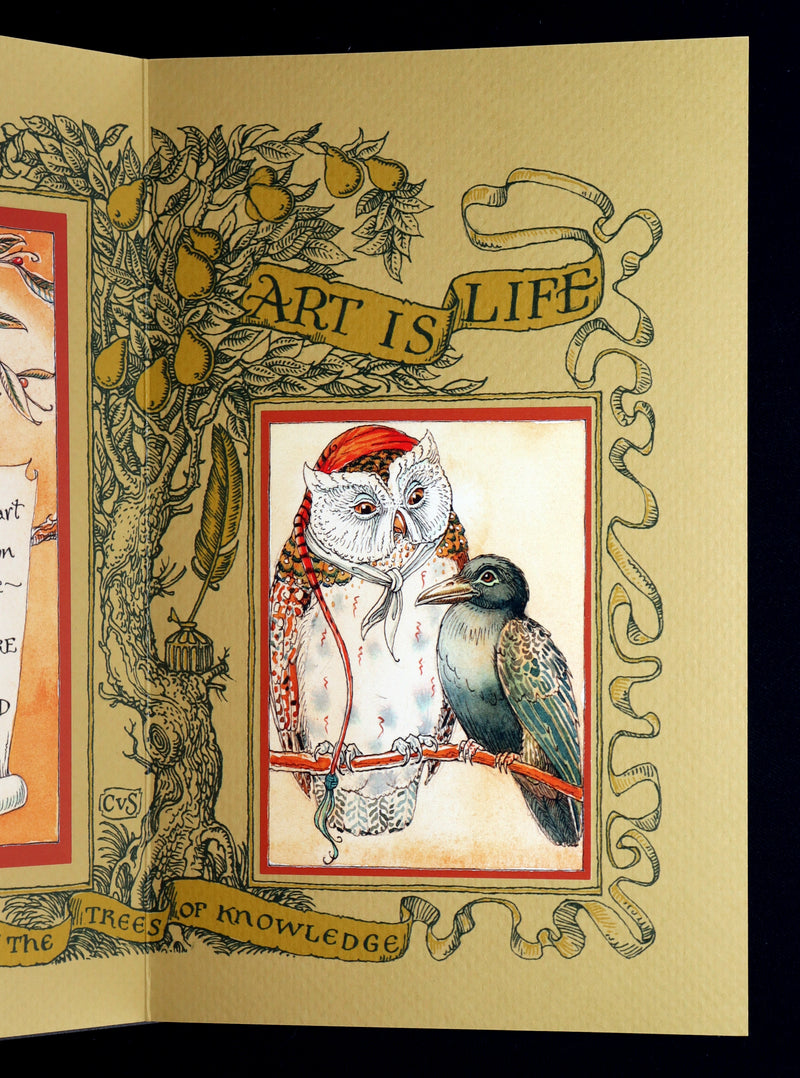 2018 Scarce Triptych - Splendid Crow Field Guide to Decent Humans by van Sandwyk