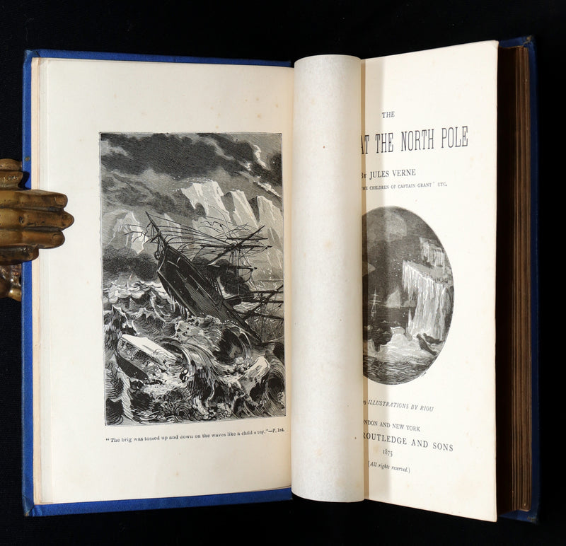 1875 First English Edition - The English at the North Pole by Jules Verne