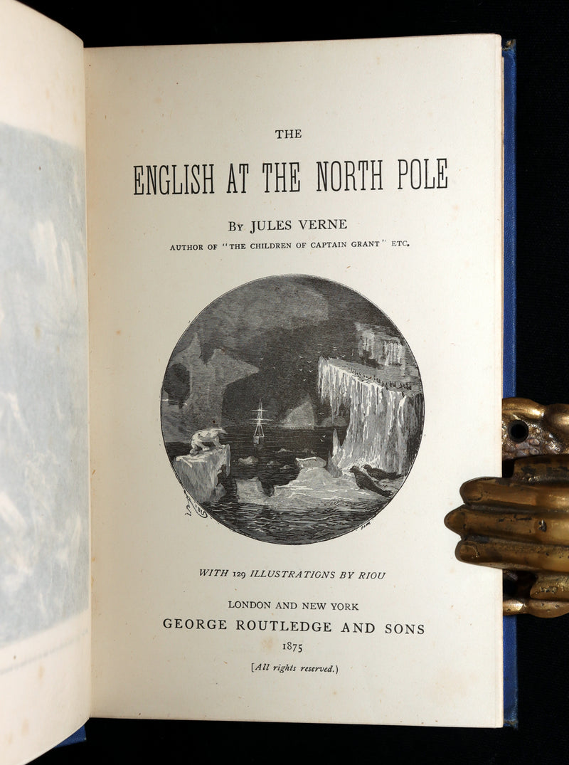 1875 First English Edition - The English at the North Pole by Jules Verne