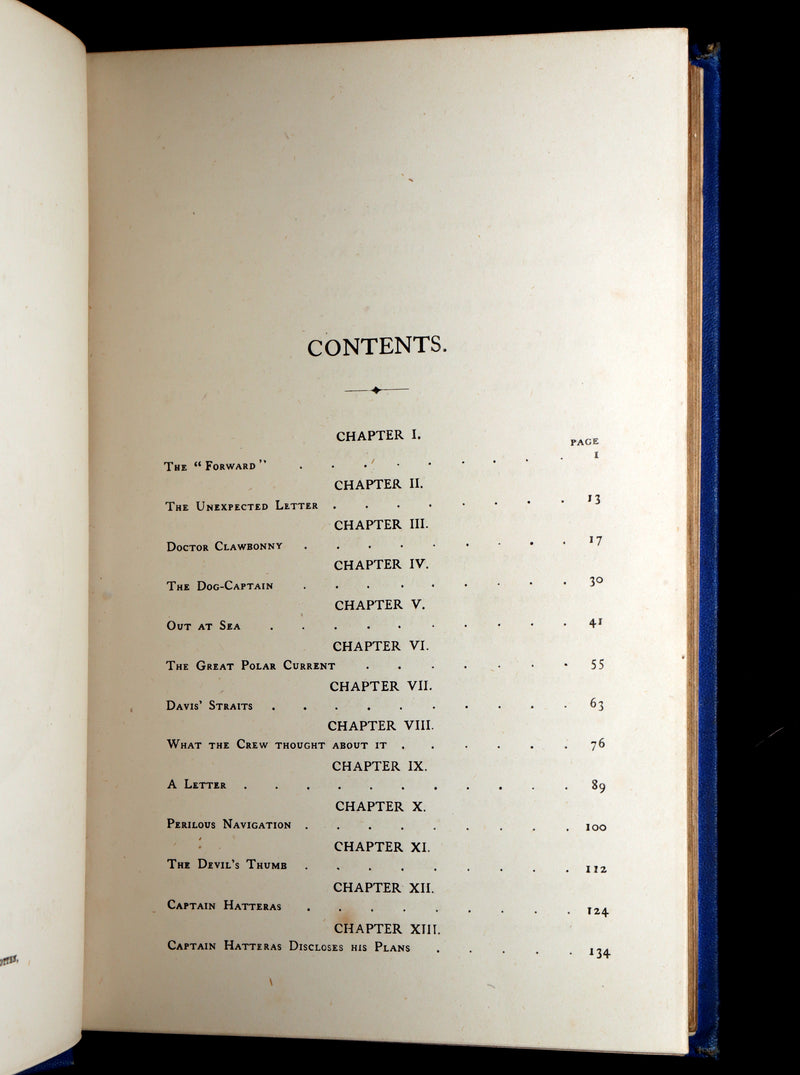 1875 First English Edition - The English at the North Pole by Jules Verne