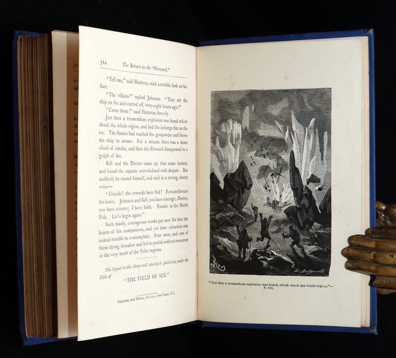 1875 First English Edition - The English at the North Pole by Jules Verne