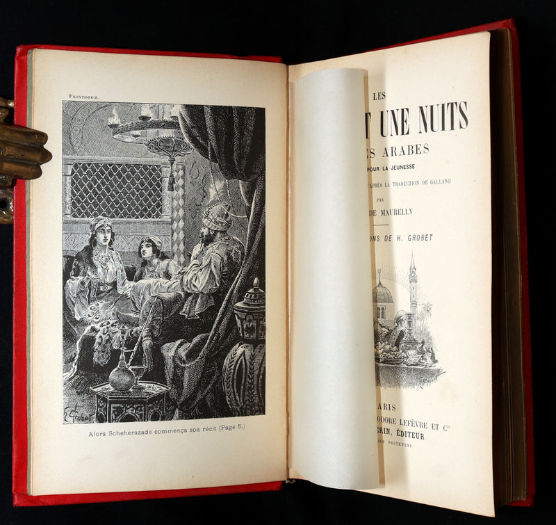 1890 Rare French Book - One Thousand and One Nights, Les Mille et une Nuits