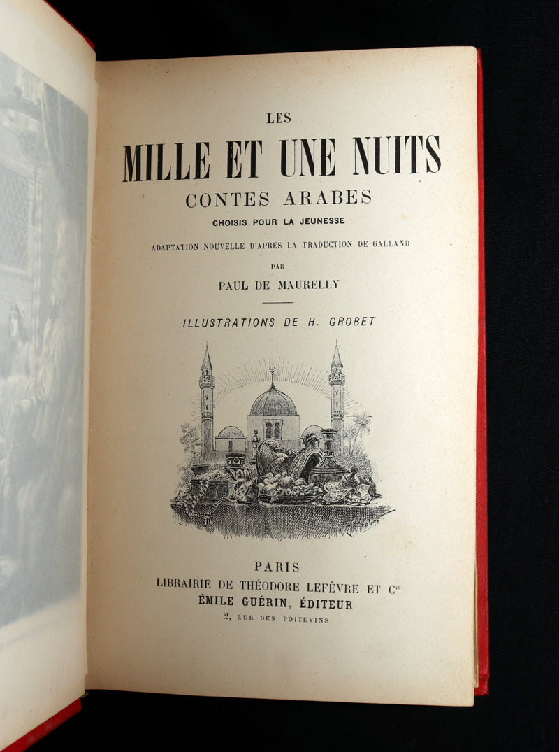 1890 Rare French Book - One Thousand and One Nights, Les Mille et une Nuits