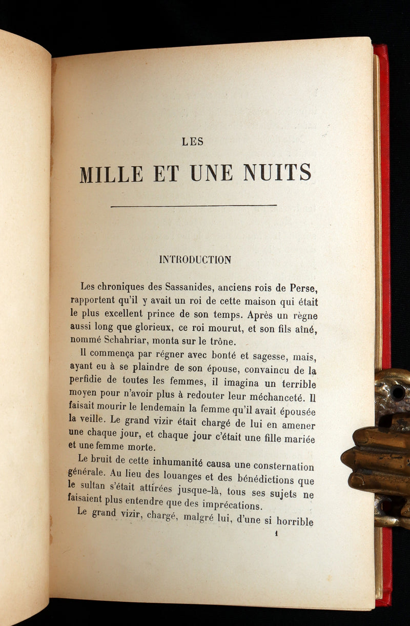 1890 Rare French Book - One Thousand and One Nights, Les Mille et une Nuits