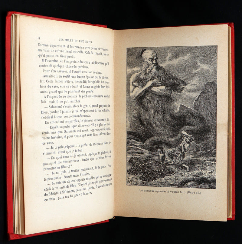 1890 Rare French Book - One Thousand and One Nights, Les Mille et une Nuits