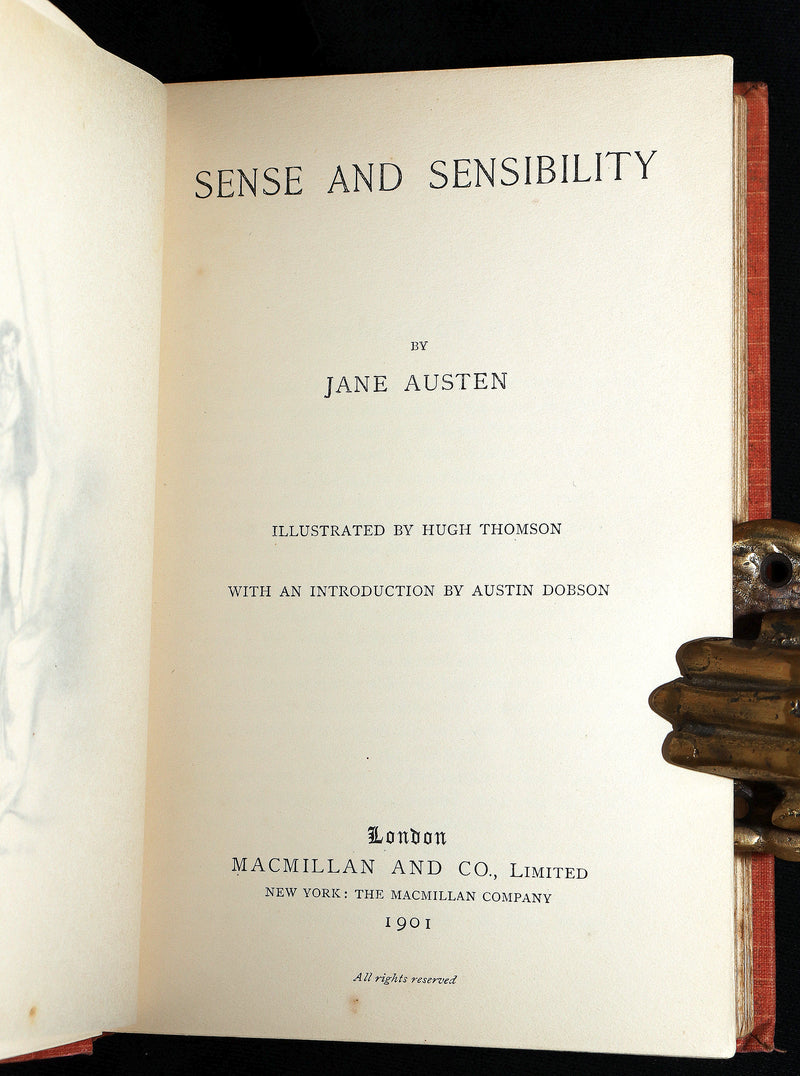 1901 Rare Book- Sense and Sensibility by Jane Austen and Hugh Thomson