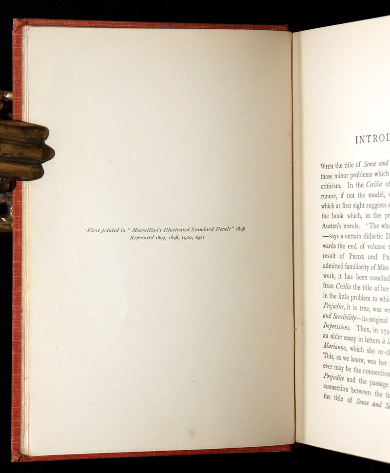 1901 Rare Book- Sense and Sensibility by Jane Austen and Hugh Thomson