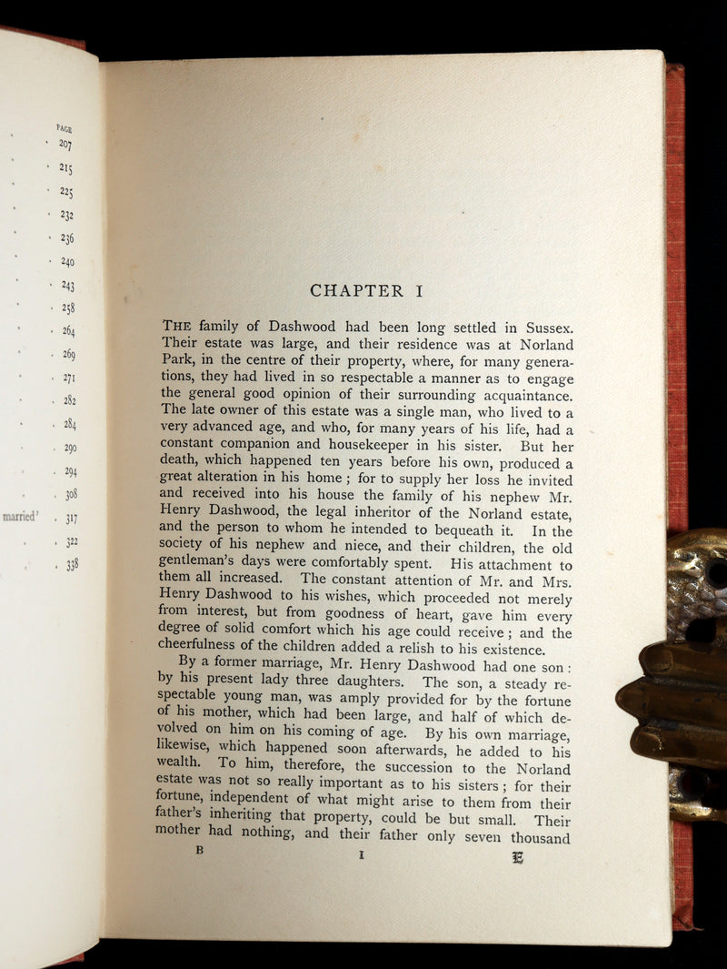 1901 Rare Book- Sense and Sensibility by Jane Austen and Hugh Thomson