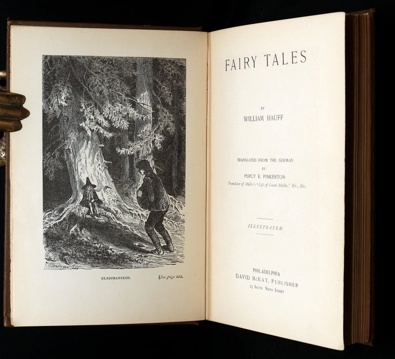 1880 Scarce First US Edition - William HAUFF'S Fairy Tales, Illustrated