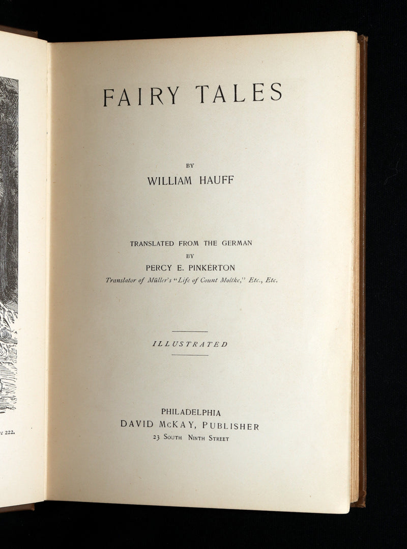 1880 Scarce First US Edition - William HAUFF'S Fairy Tales, Illustrated