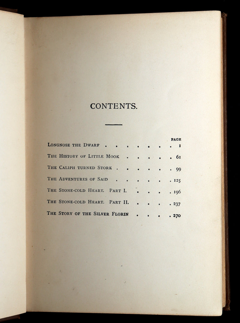 1880 Scarce First US Edition - William HAUFF'S Fairy Tales, Illustrated