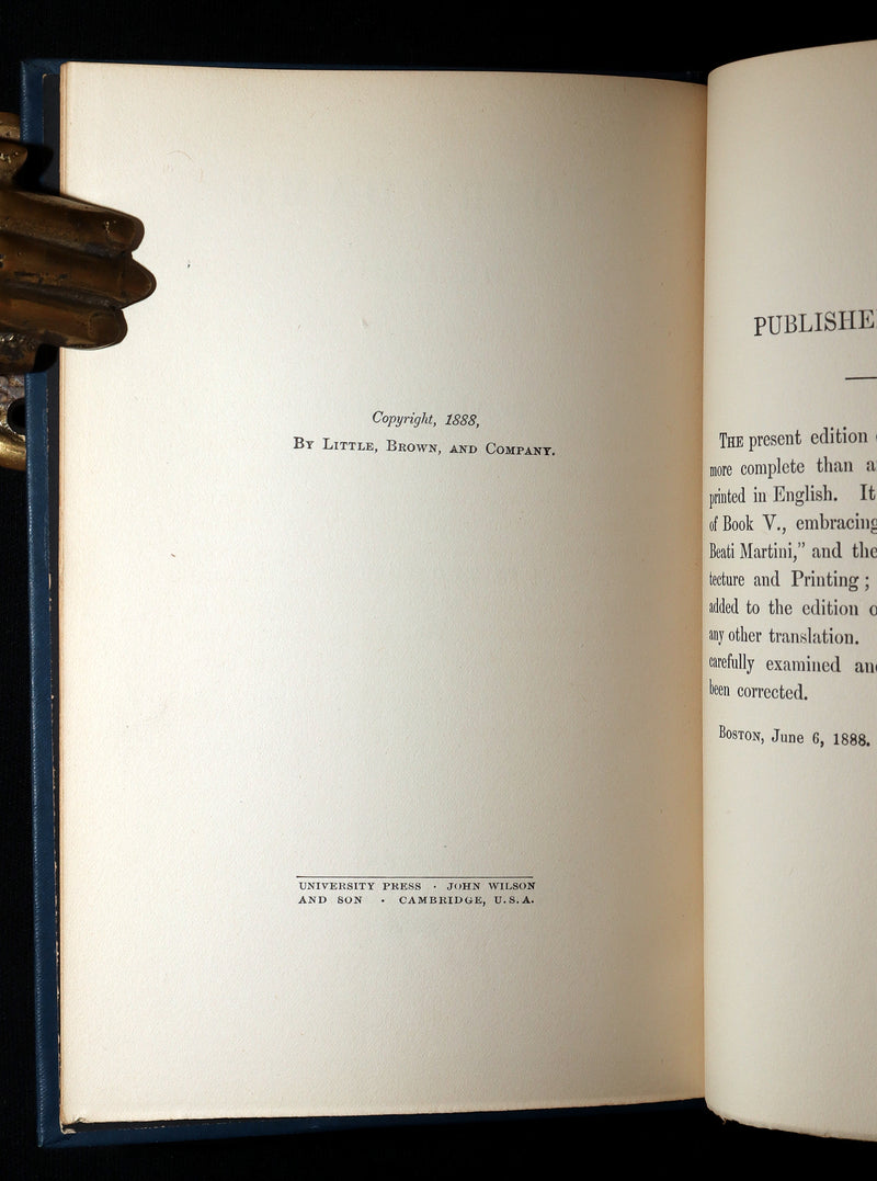1888 Rare Victorian Book set - Victor Hugo's Hunchback of Notre-Dame, Gothic