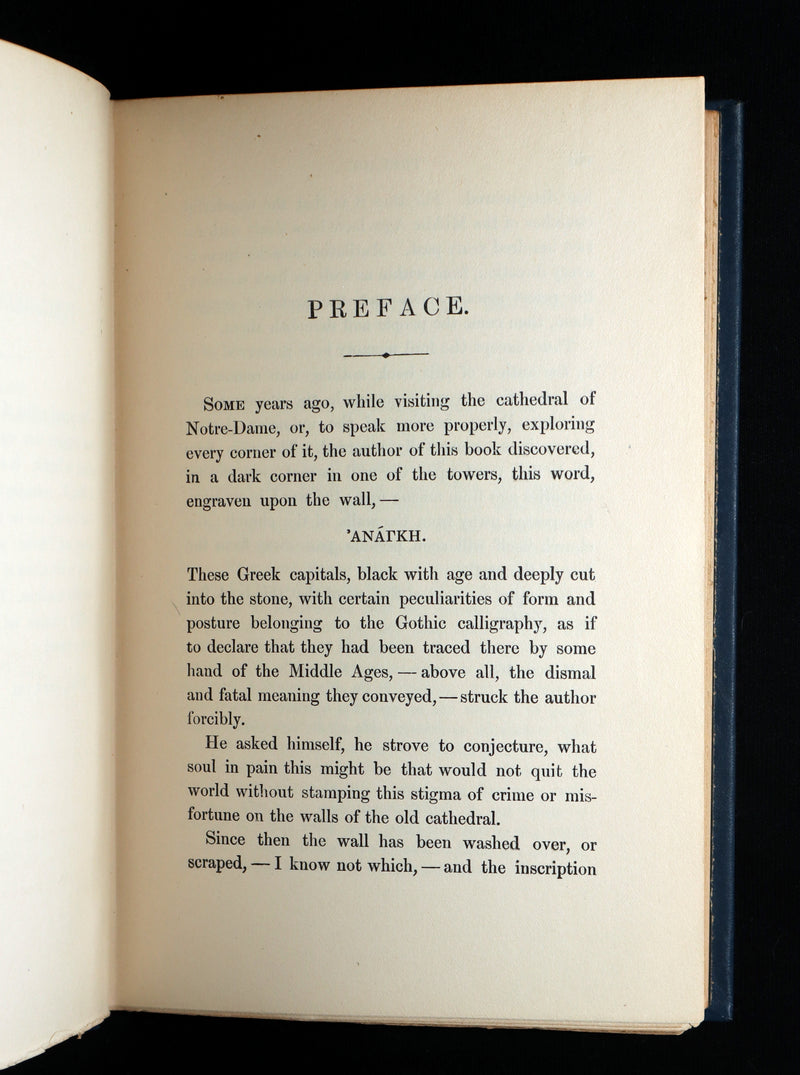 1888 Rare Victorian Book set - Victor Hugo's Hunchback of Notre-Dame, Gothic