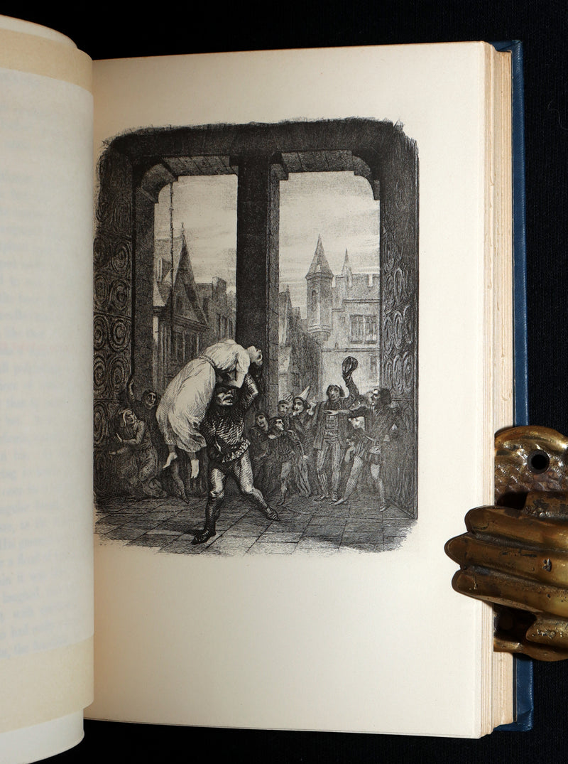 1888 Rare Victorian Book set - Victor Hugo's Hunchback of Notre-Dame, Gothic