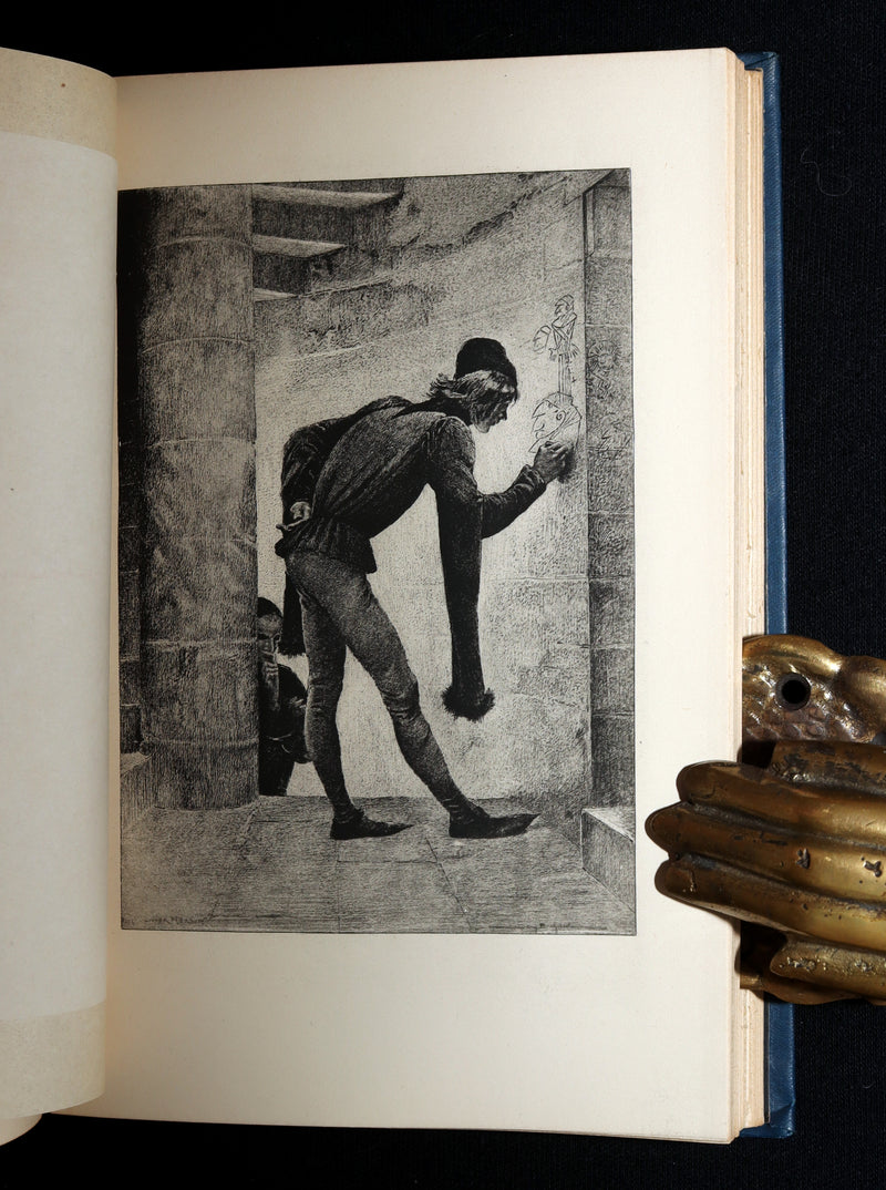 1888 Rare Victorian Book set - Victor Hugo's Hunchback of Notre-Dame, Gothic