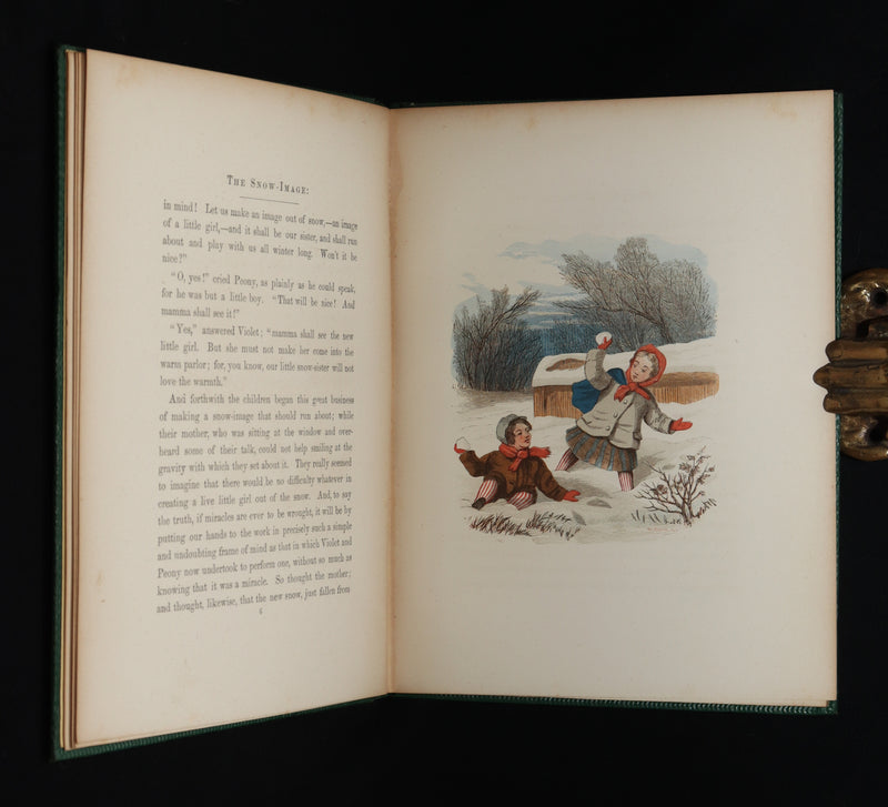 1864 Rare book- The Snow-Image, A Childish Miracle by Nathaniel Hawthorne.