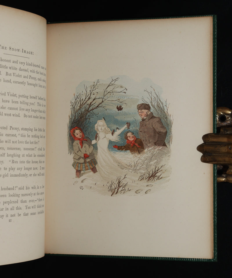 1864 Rare book- The Snow-Image, A Childish Miracle by Nathaniel Hawthorne.