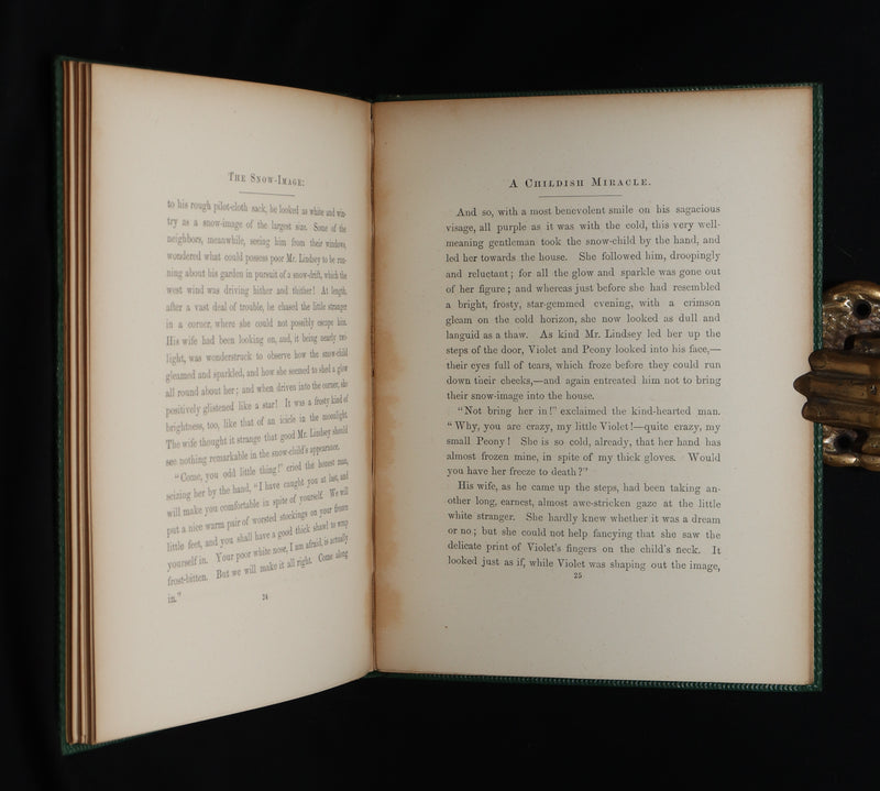 1864 Rare book- The Snow-Image, A Childish Miracle by Nathaniel Hawthorne.