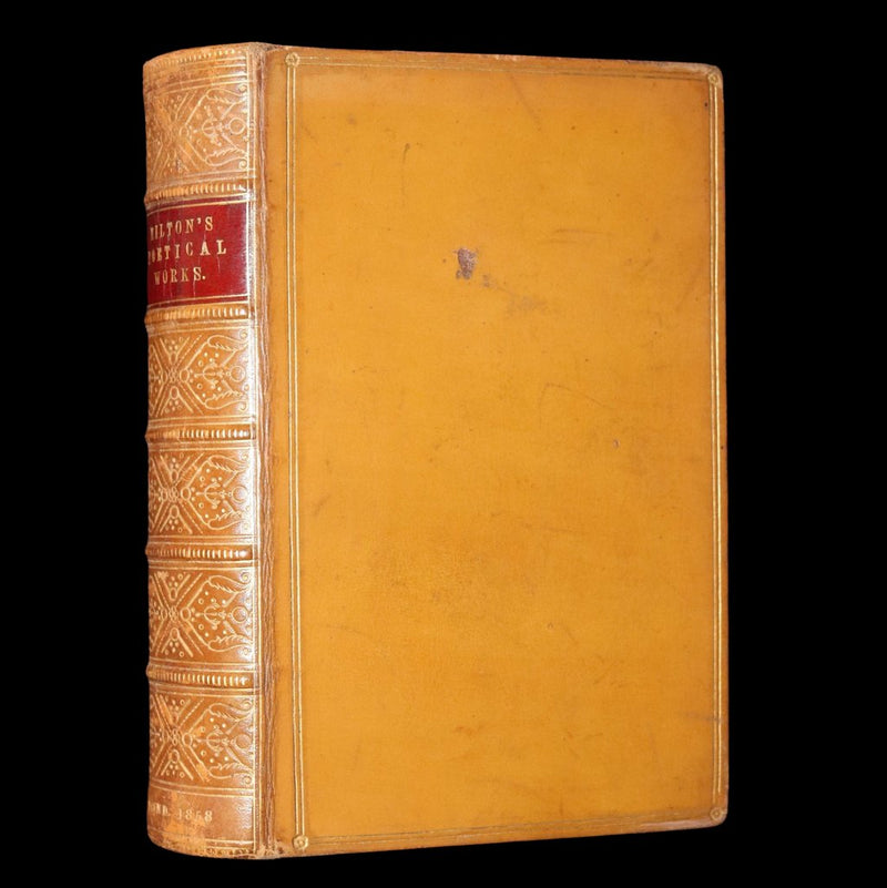 1858 Rare Book - Paradise Lost, Paradise Regained, Poetical Works of John Milton