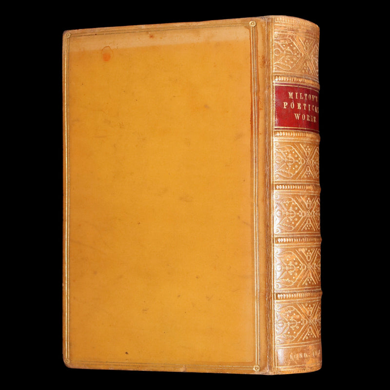 1858 Rare Book - Paradise Lost, Paradise Regained, Poetical Works of John Milton