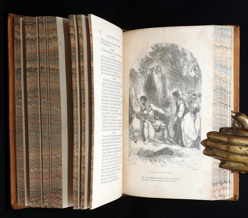 1858 Rare Book - Paradise Lost, Paradise Regained, Poetical Works of John Milton