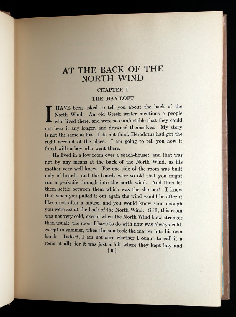 1919 Jessie Willcox Smith First Edition - At The Back of the North Wind
