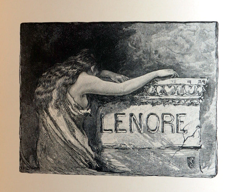 1886 Scarce First Henry Sandham Illustrated Edition - Lenore by Edgar Allan Poe