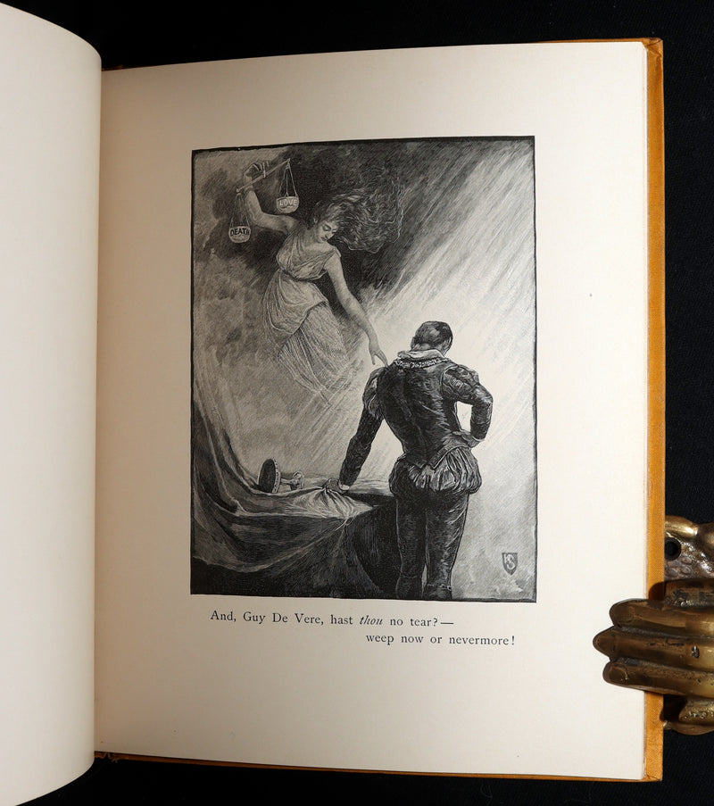 1886 Scarce First Henry Sandham Illustrated Edition - Lenore by Edgar Allan Poe