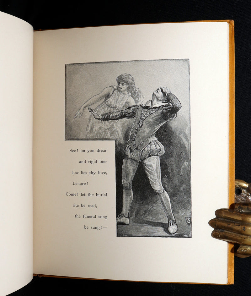 1886 Scarce First Henry Sandham Illustrated Edition - Lenore by Edgar Allan Poe