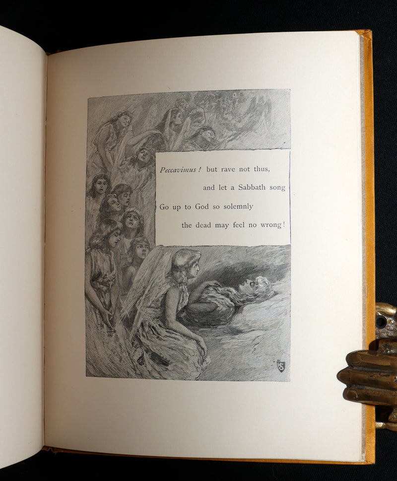 1886 Scarce First Henry Sandham Illustrated Edition - Lenore by Edgar Allan Poe
