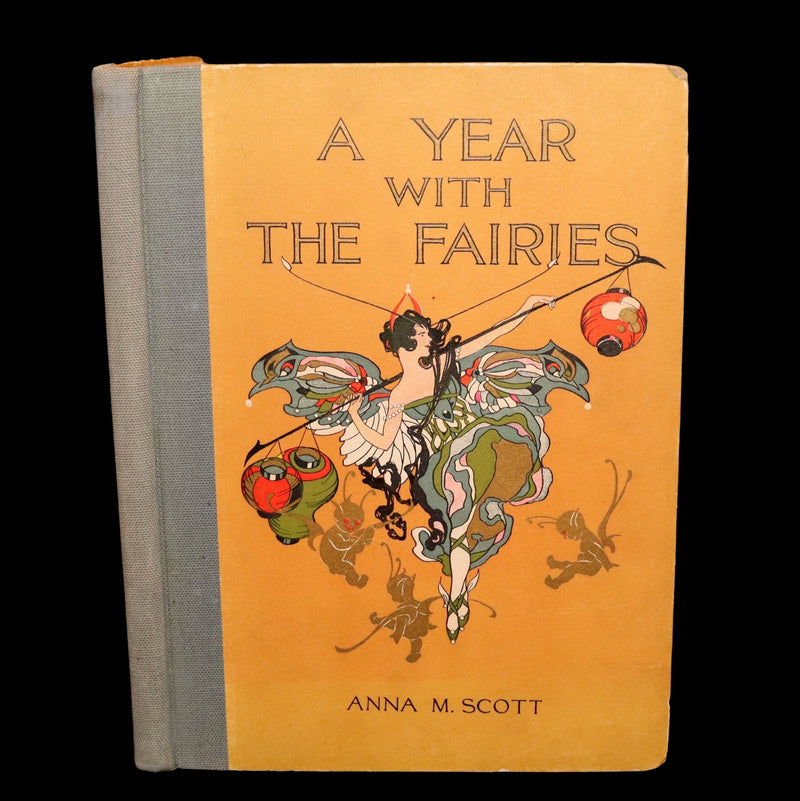 1914 Rare First Edition - A Year with the Fairies illustrated by Marion T. Ross