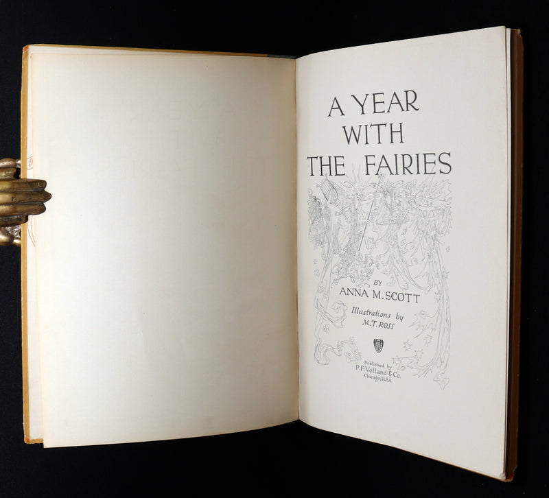 1914 Rare First Edition - A Year with the Fairies illustrated by Marion T. Ross