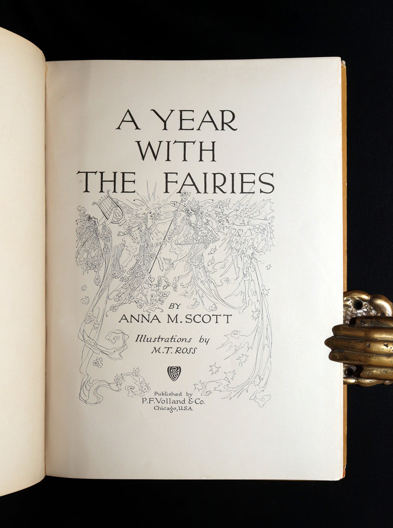 1914 Rare First Edition - A Year with the Fairies illustrated by Marion T. Ross