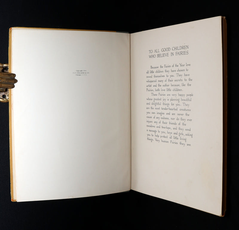 1914 Rare First Edition - A Year with the Fairies illustrated by Marion T. Ross