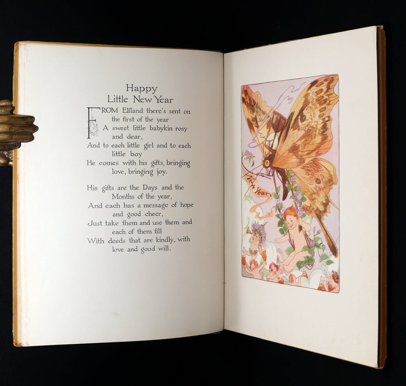 1914 Rare First Edition - A Year with the Fairies illustrated by Marion T. Ross