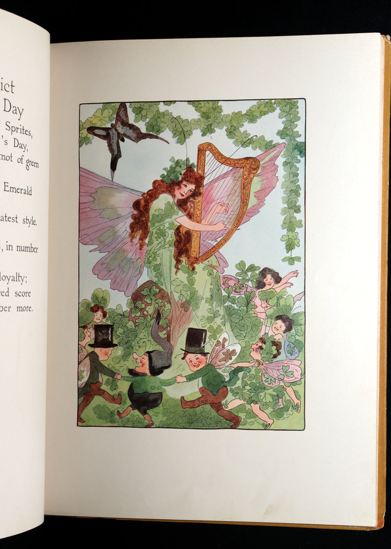 1914 Rare First Edition - A Year with the Fairies illustrated by Marion T. Ross
