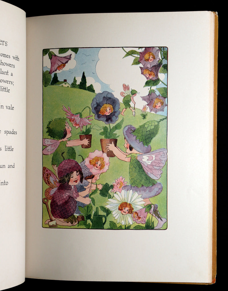 1914 Rare First Edition - A Year with the Fairies illustrated by Marion T. Ross