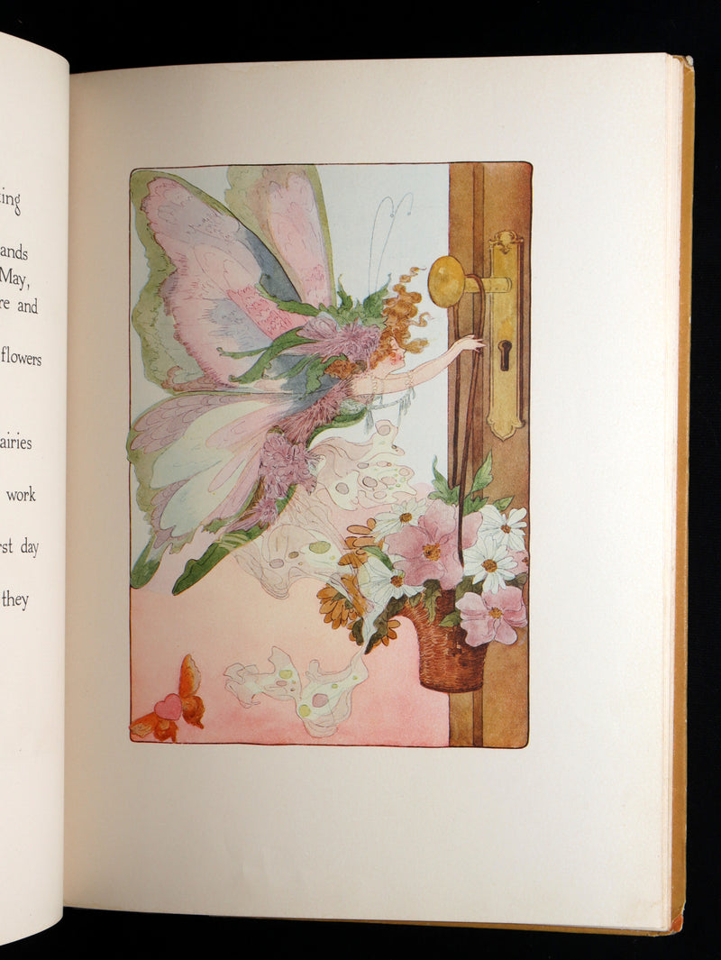 1914 Rare First Edition - A Year with the Fairies illustrated by Marion T. Ross