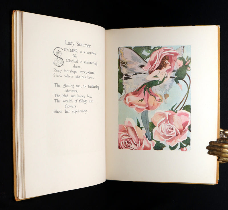 1914 Rare First Edition - A Year with the Fairies illustrated by Marion T. Ross